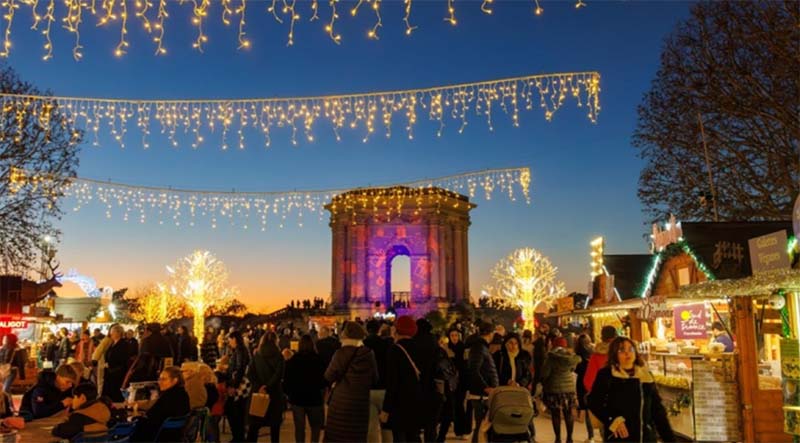 christmas market in peyrou france